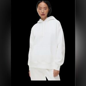 Aritzia Tna Sweatfleece Cozy Fleece Boyfriend Fit. White size medium.